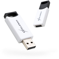 USB флеш накопитель eXceleram 8GB H2 Series White/Black USB 2.0 (EXU2H2W08)