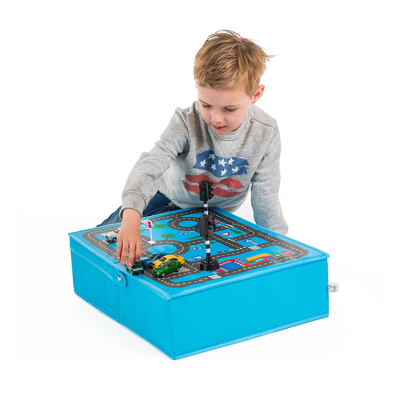 Ящик для игрушек Pop-it-Up игровой Гараж 40x50x14 см (F2PBI14045) изображение 3