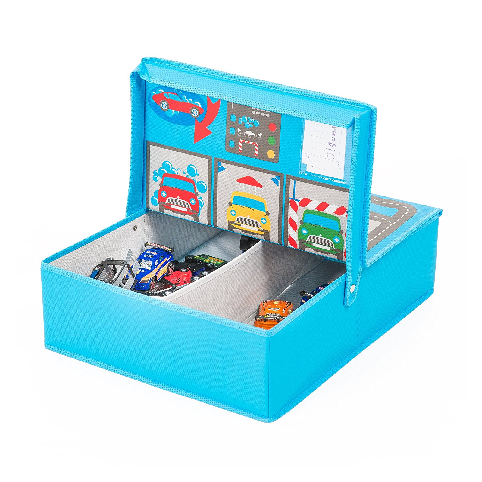 Ящик для игрушек Pop-it-Up игровой Гараж 40x50x14 см (F2PBI14045)