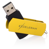 USB флеш накопитель eXceleram 64GB P2 Series Yellow2/Black USB 2.0 (EXP2U2Y2B64) изображение 3
