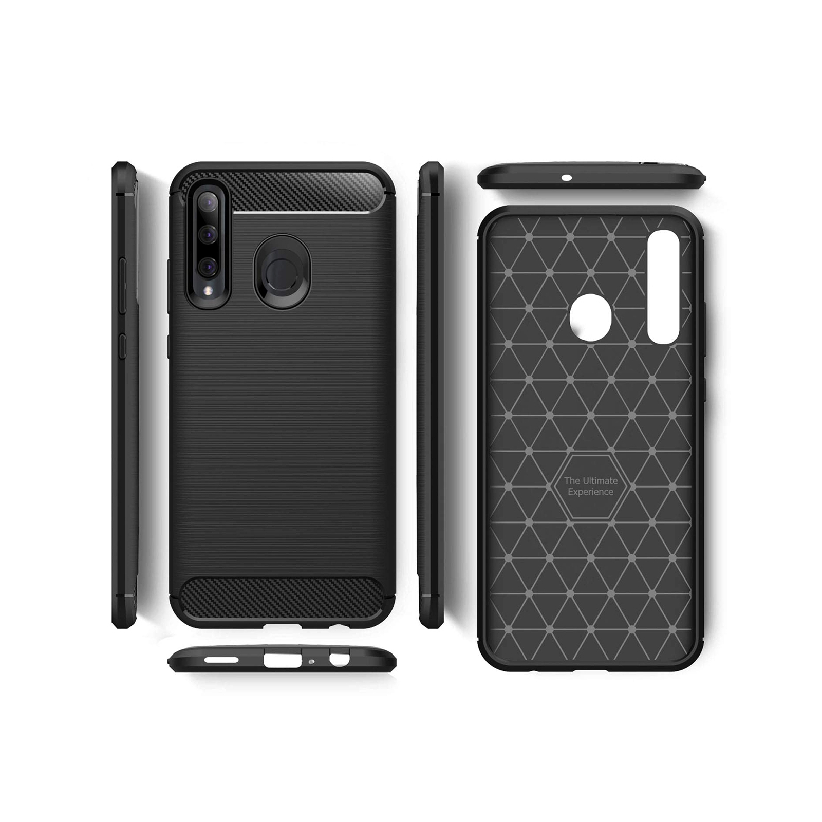 Чохол до мобільного телефона Laudtec для Huawei P Smart 2019 Carbon Fiber (Black) (LT-PST19) зображення 4