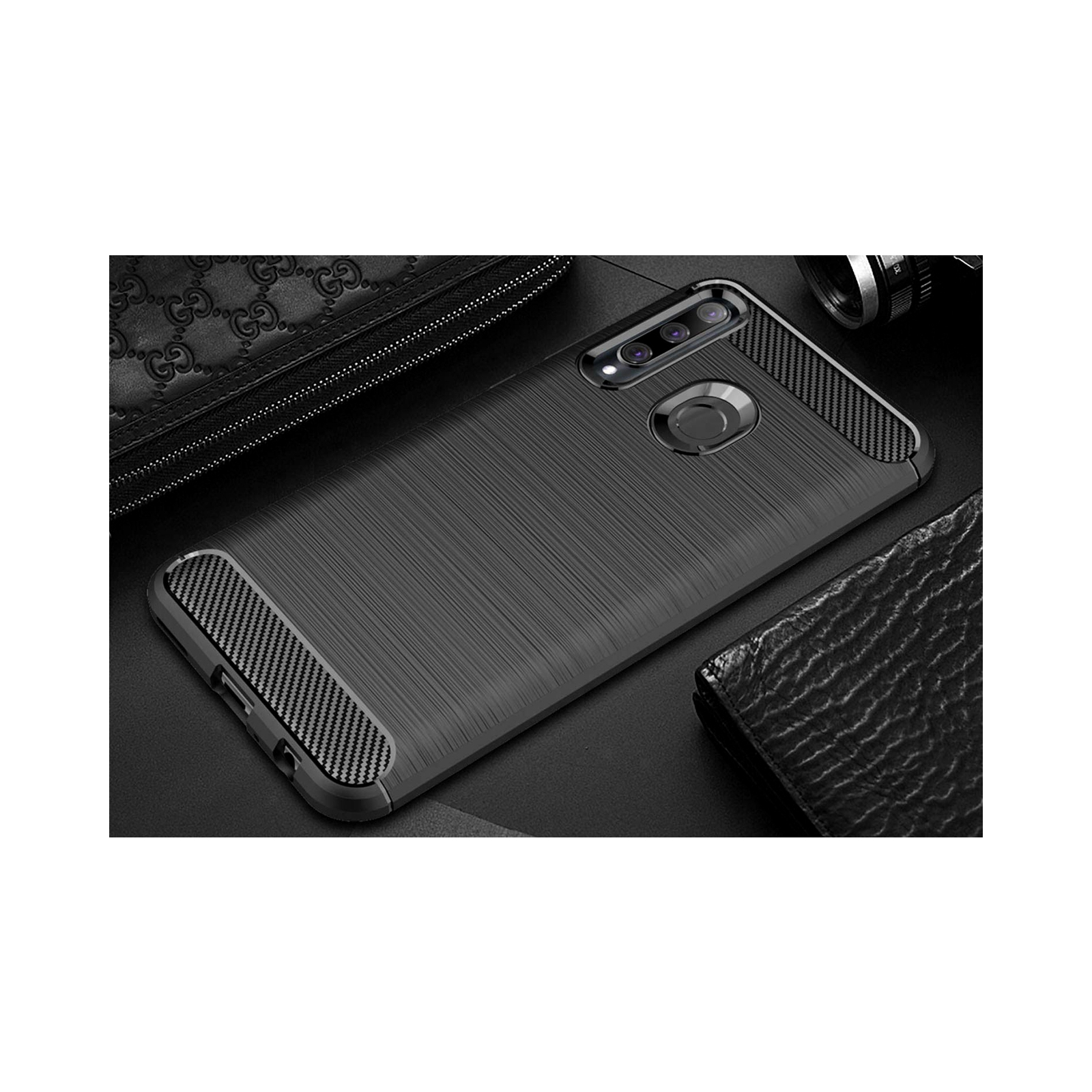 Чехол для мобильного телефона Laudtec для Huawei P Smart 2019 Carbon Fiber (Black) (LT-PST19) изображение 9