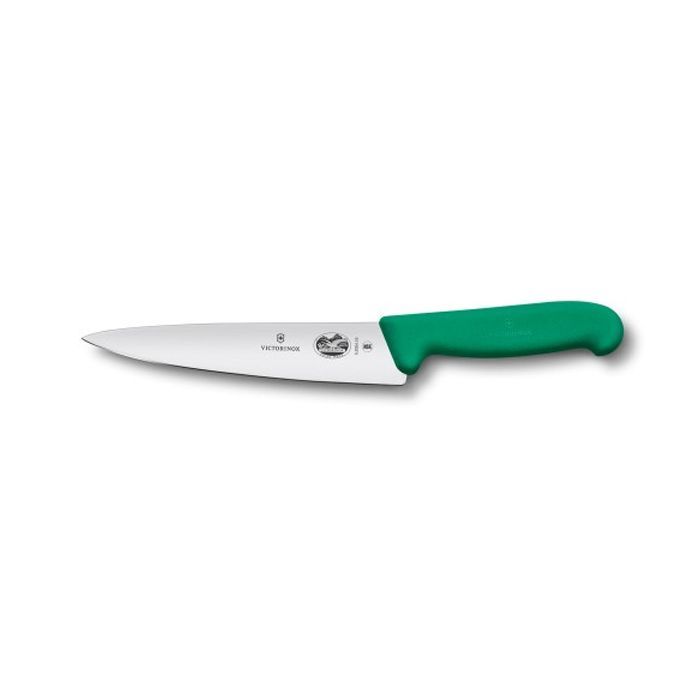 Кухонный нож Victorinox Fibrox разделочный 19 см, зеленый (5.2004.19)