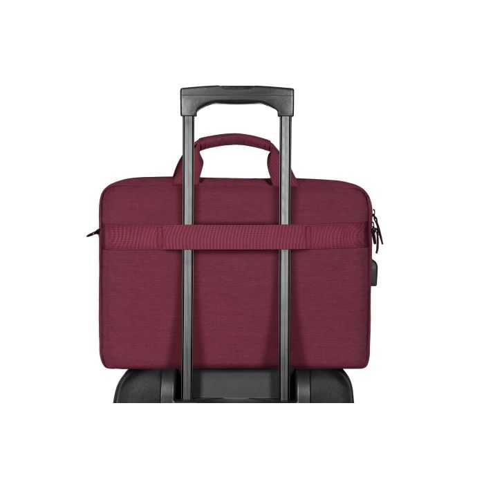 Сумка для ноутбука 2E 16" CrossSquares, Burgundy (2E-CBN9198BG) изображение 10