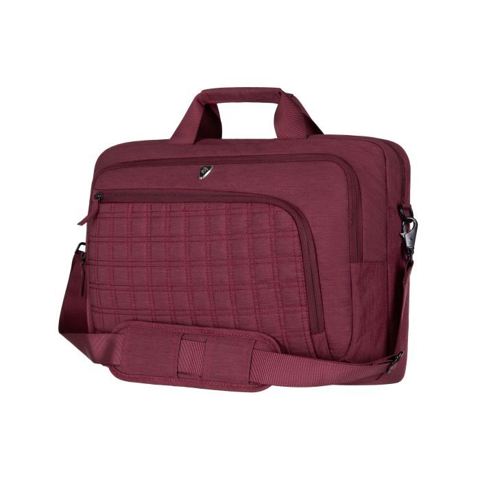 Сумка для ноутбука 2E 16" CrossSquares, Burgundy (2E-CBN9198BG) изображение 2