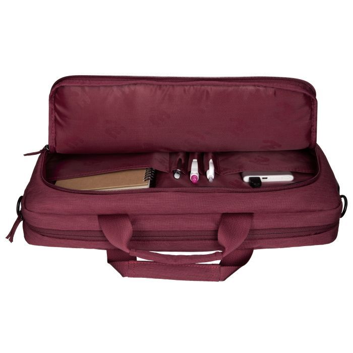 Сумка для ноутбука 2E 16" CrossSquares, Burgundy (2E-CBN9198BG) изображение 9