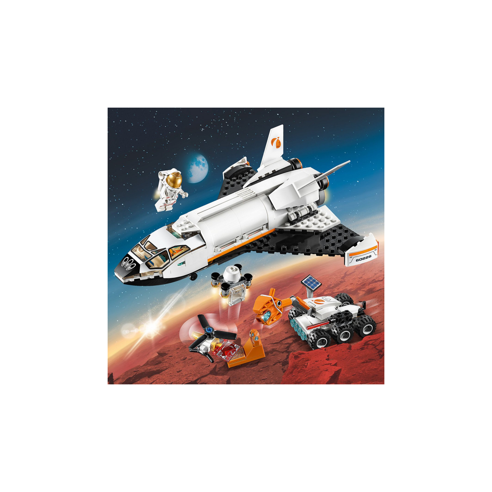 Конструктор LEGO City Шатл для досліджування Марса (60226) зображення 3