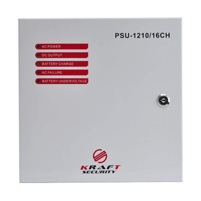 Блок живлення для систем відеоспостереження Kraft Energy PSU-1210/16CH зображення 2