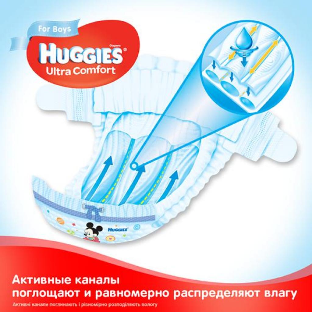 Підгузки Huggies Ultra Comfort 3 Mega хлопч 160 шт (80x2) (5029054218099) зображення 3