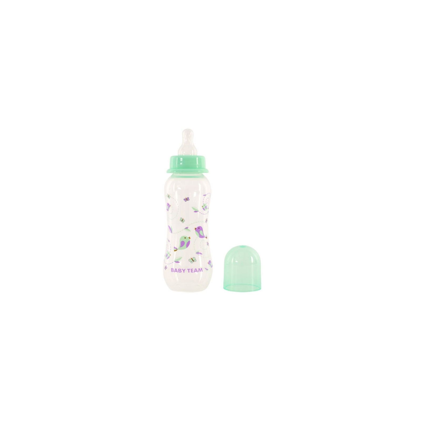Бутылочка для кормления Baby Team с силиконовой соской 250 мл 0+ белая (1121_белый) изображение 2