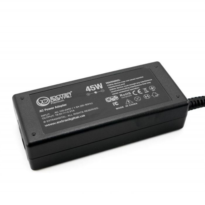 Блок питания к ноутбуку Extradigital HP 19.5V, 2.31A, 45W (4.5x3.0) (PSH3862) изображение 4
