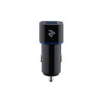Зарядное устройство 2E Dual USB Car Charger 2.4A&2.4A, black (2E-ACR01-B)
