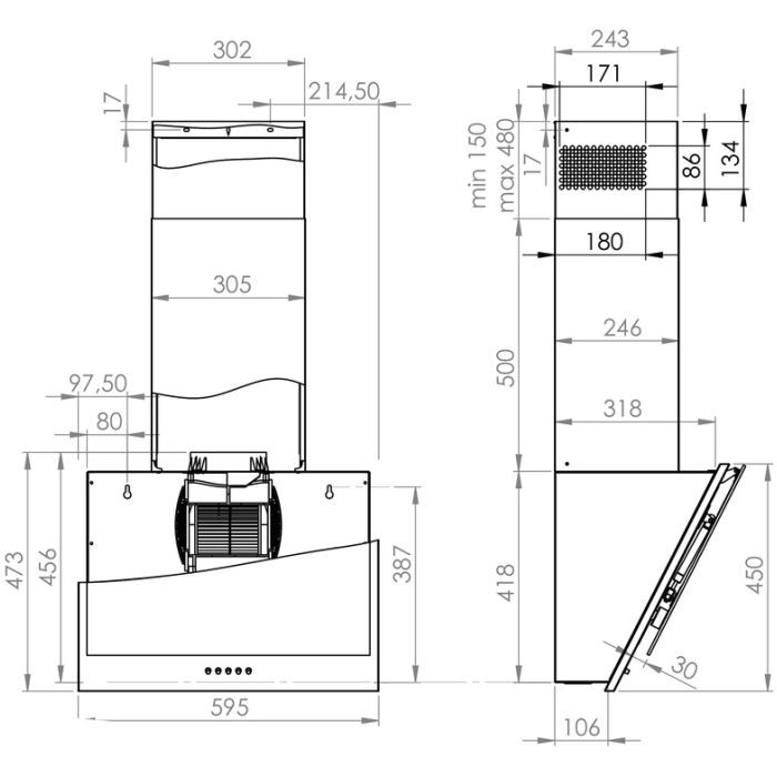 Витяжка кухонна Gorenje WHI6SYB зображення 5