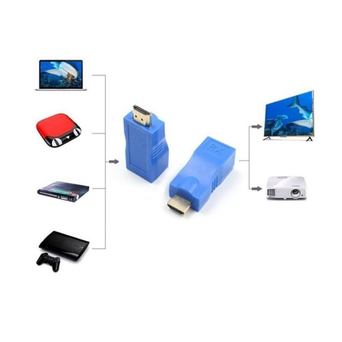 Перехідник HDMI к кабелю RJ45 (Patch Cord) 30m Extradigital (KBH1754) зображення 7