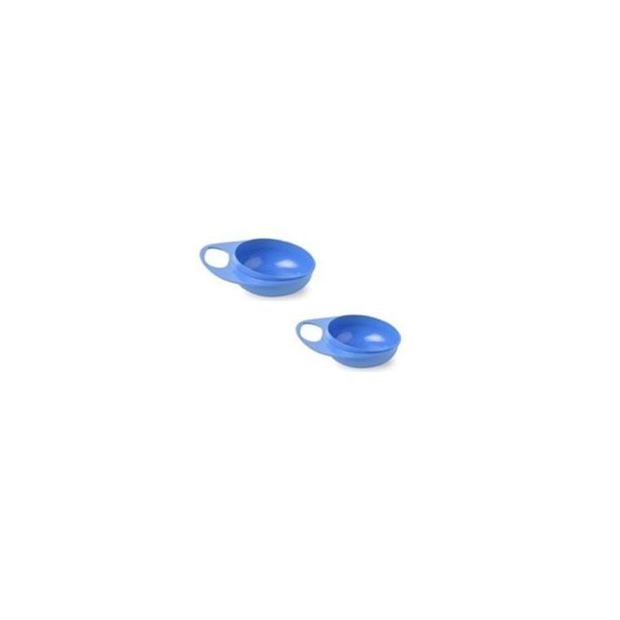 Тарілка дитяча Nuvita Easy Eating глибока 2 шт. синя (NV8431Blue)