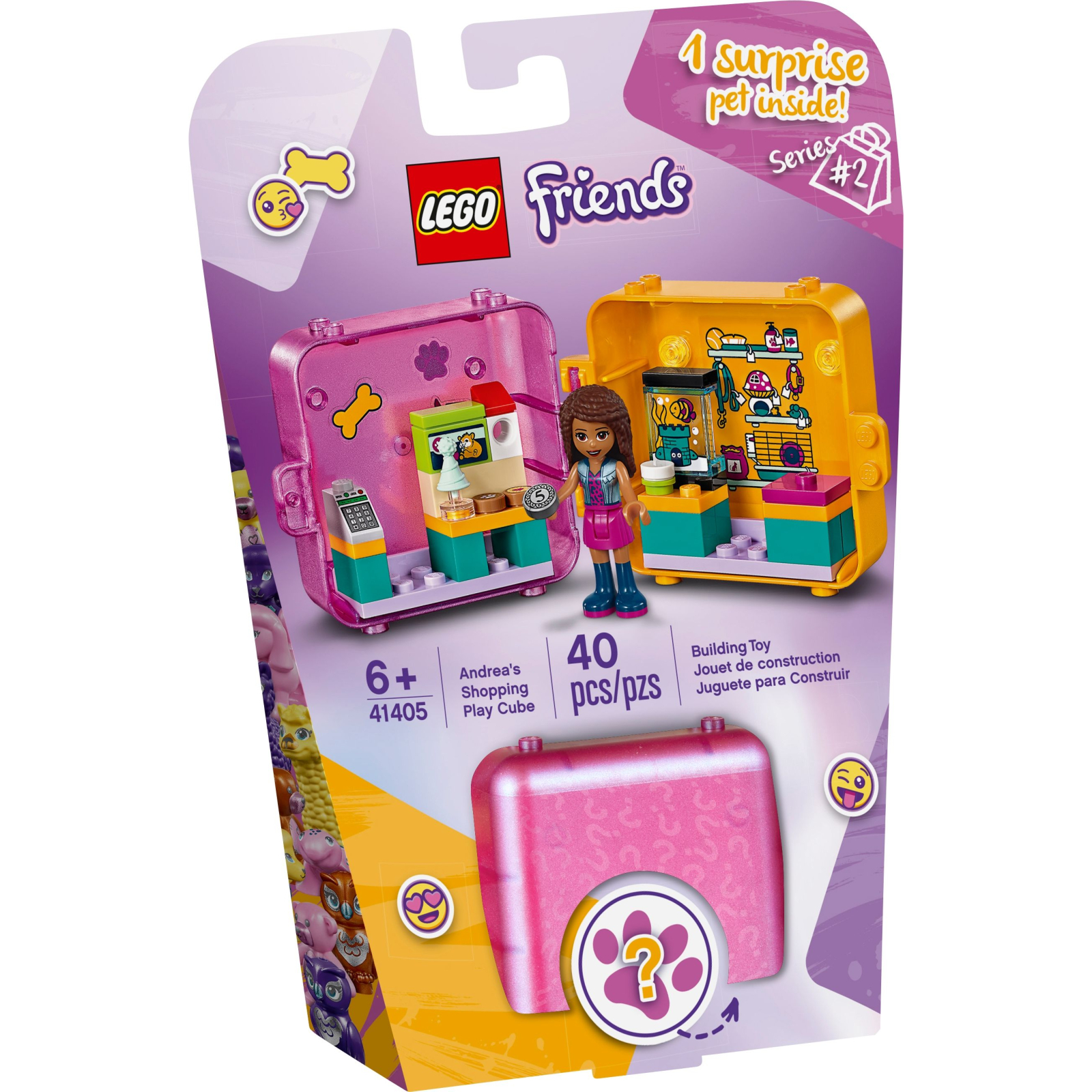 Конструктор LEGO Friends Ігрова скринька «Покупки Андреа» 40 деталей (41405)