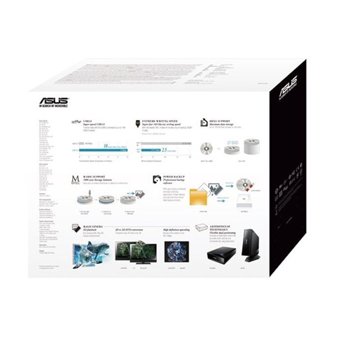 Оптичний привід Blu-Ray ASUS BW-16D1H-U PRO/BLK/G/AS (90DD01L0-M69000) зображення 3