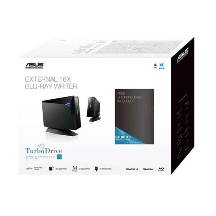 Оптичний привід Blu-Ray ASUS BW-16D1H-U PRO/BLK/G/AS (90DD01L0-M69000) зображення 4