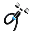 Дата кабель USB 3в1 (Lightning+MicroUSB+Type-C) Magnet only charge ColorWay (CW-CBUU020-BK) зображення 5