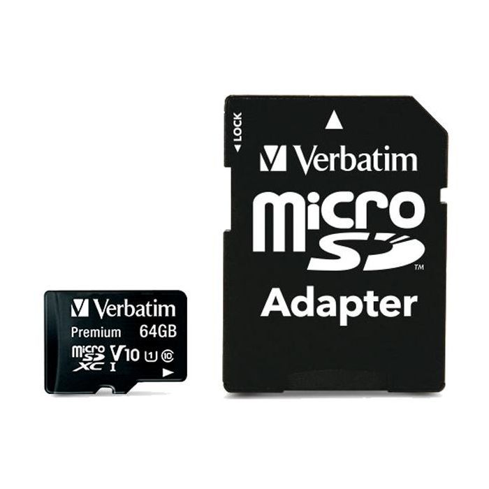 Карта пам'яті Verbatim 64GB microSDHC Class 10 (44084)