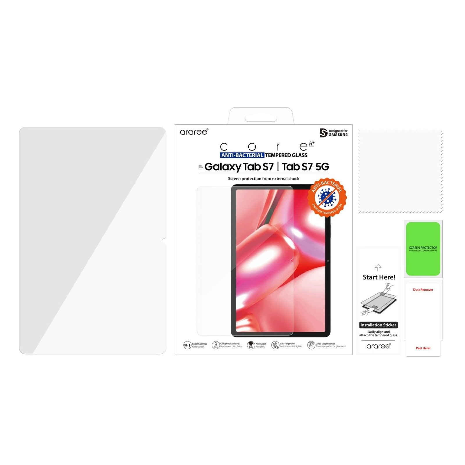 Скло захисне Samsung Galaxy Tab S7 (T870) Transparent (GP-TTT870KDATW) зображення 3