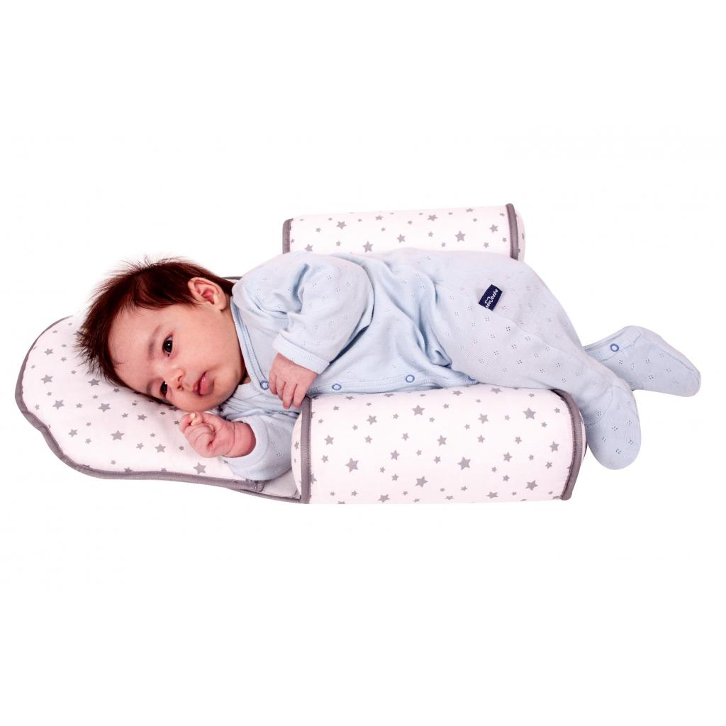 Пеленальный матрасик Sevi Bebe Позиционер для сна с подушкой для головы, серый (8692241033804) изображение 3