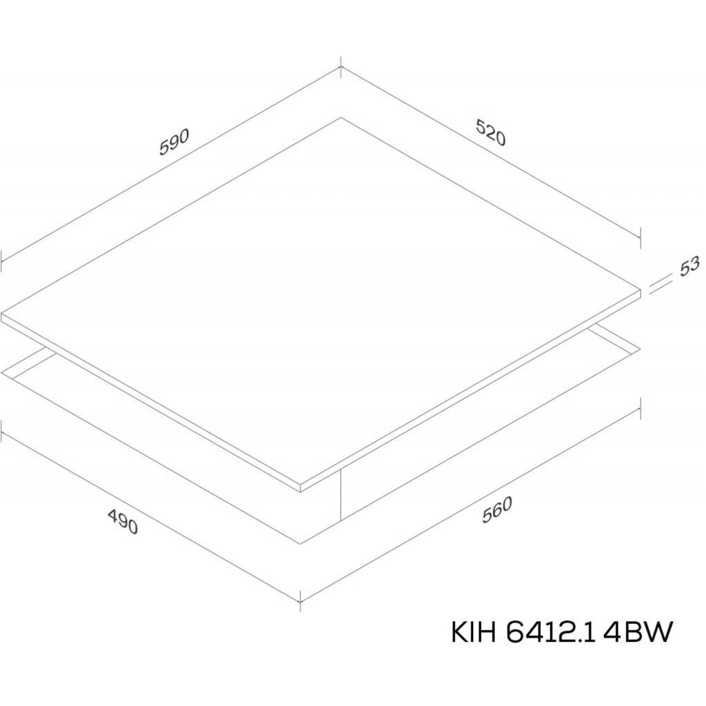Варочная поверхность Kernau KIH 6412.1-4B W изображение 2