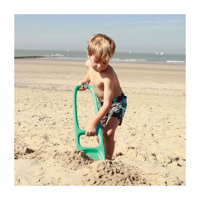 Іграшка для піску QUUT Лопатка SСOPPI з ситом для піску та снігу зелений+жовтий (170204) зображення 4