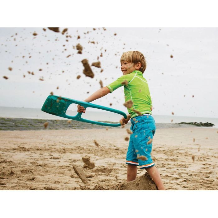 Іграшка для піску QUUT Лопатка SСOPPI з ситом для піску та снігу зелений+жовтий (170204) зображення 5
