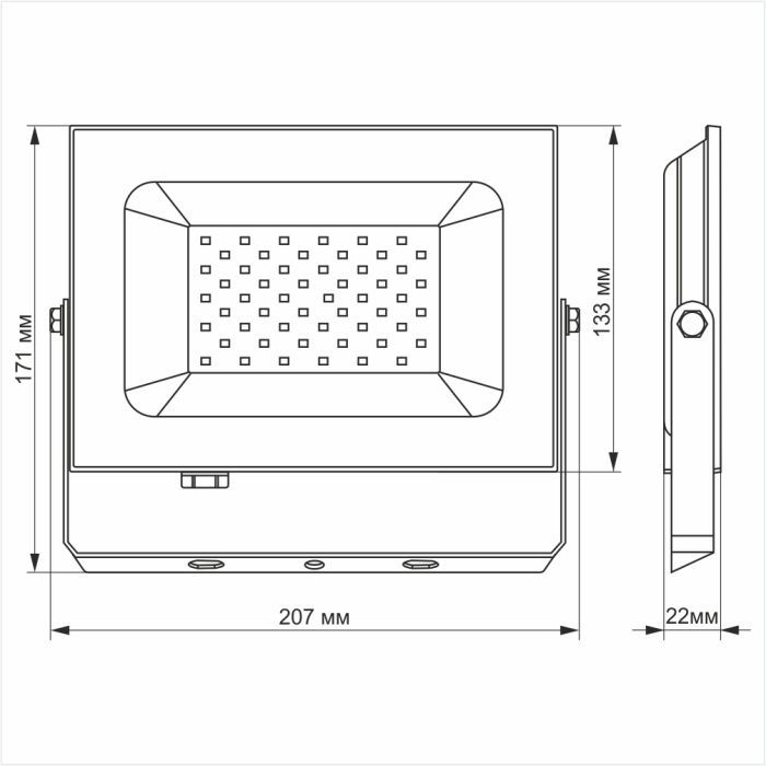 Прожектор TITANUM LED50W 6000K TLF506 220V (TLF506) зображення 3
