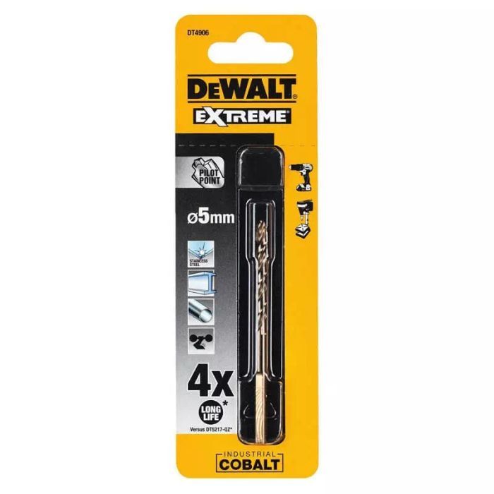 Свердло DeWALT EXTREME INDUSTRIAL COBALT HSS-CO, 10 х 133 х 84 мм (DT4914) зображення 3