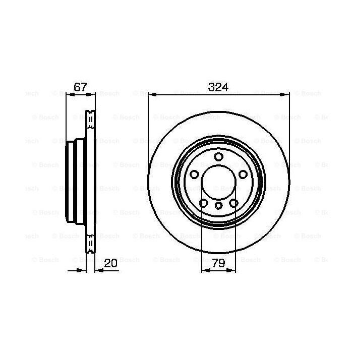 Тормозной диск Bosch 0 986 479 004 изображение 5