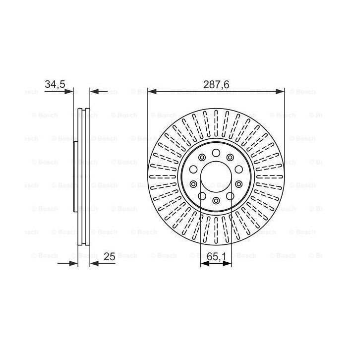 Тормозной диск Bosch 0 986 479 914 изображение 5