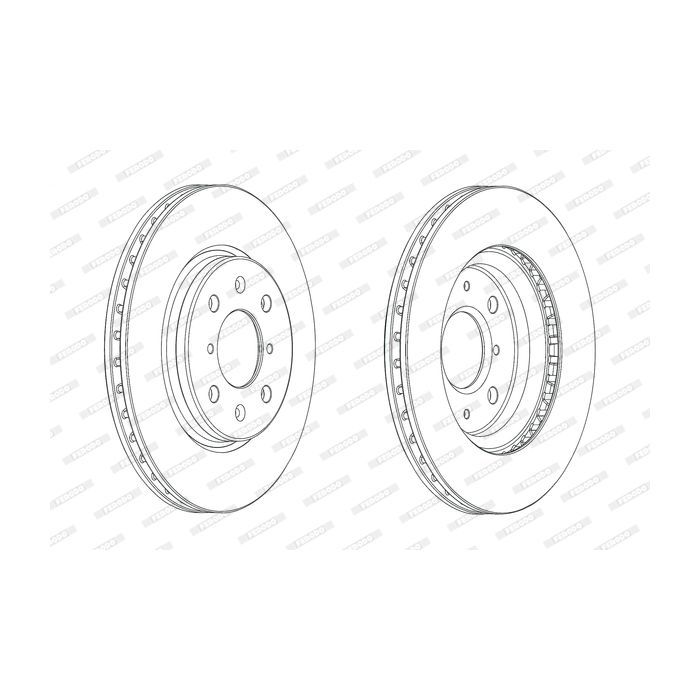 Тормозной диск FERODO DDF2070C