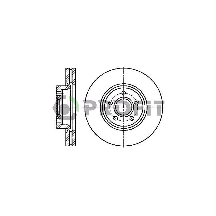 Тормозной диск Profit 5010-1225
