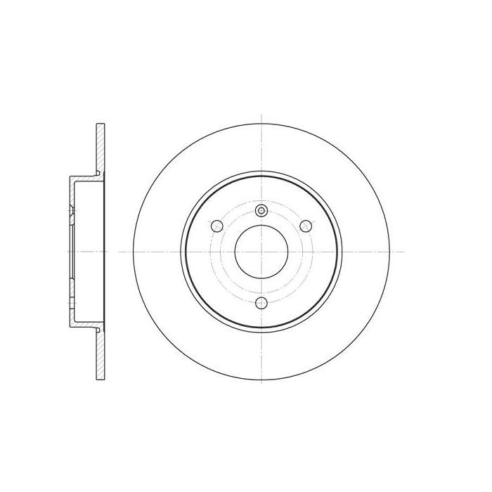 Тормозной диск REMSA 6617.00