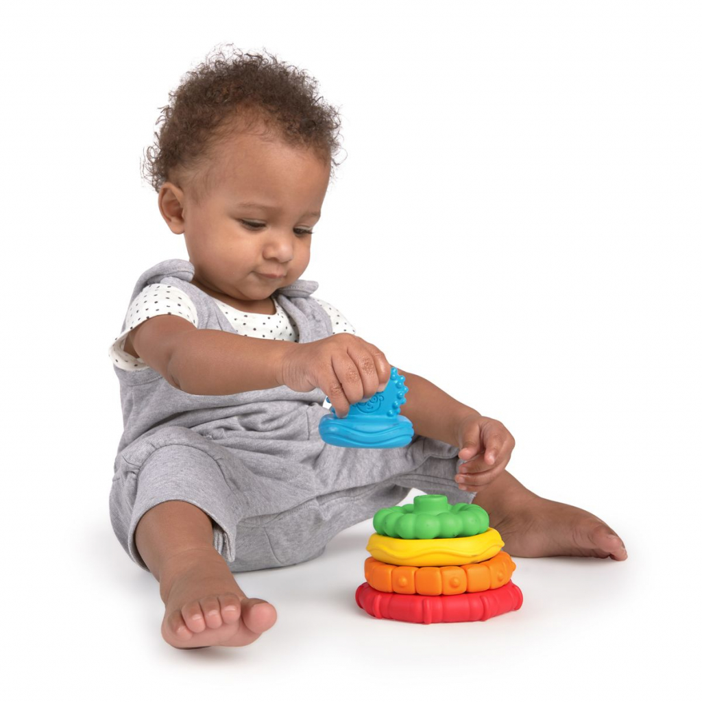 Розвиваюча іграшка Baby Einstein пірамідка Stack & Teethe (12356) зображення 4