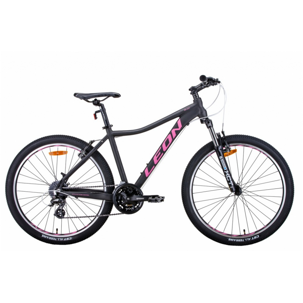 Велосипед Leon 26" HT-LADY рама-17,5" 2021 Graphite/Crimson (OPS-LN-26-068)