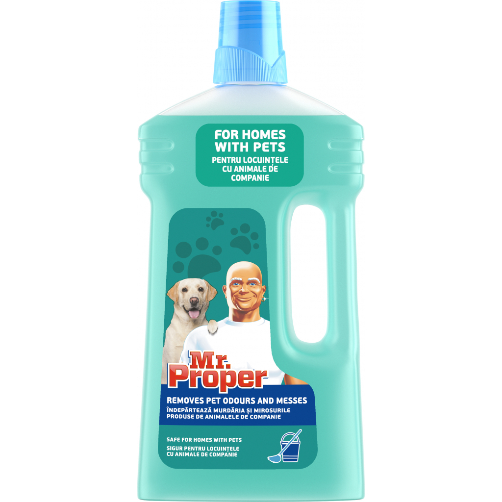 Засіб для миття підлоги Mr. Proper Pet для будинків з домашніми улюбленцями 1 л (8001841517698)