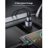 Зарядное устройство Ugreen CD213 36W 2xUSB QC 3.0 3A Car Charger (Dark Blue) (10144) изображение 3