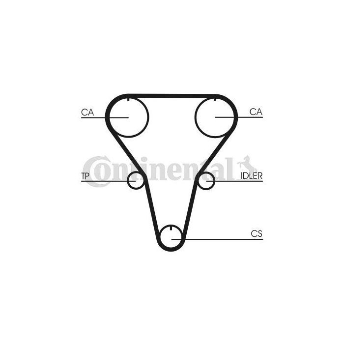 Ремінь ГРМ CONTITECH CT769 зображення 2