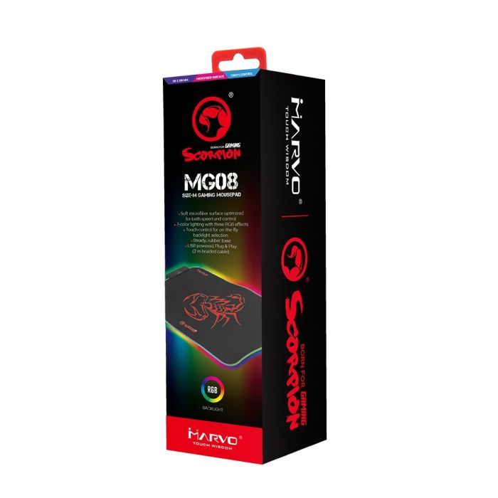 Коврик для мышки Marvo MG08 M RGB lighting изображение 5