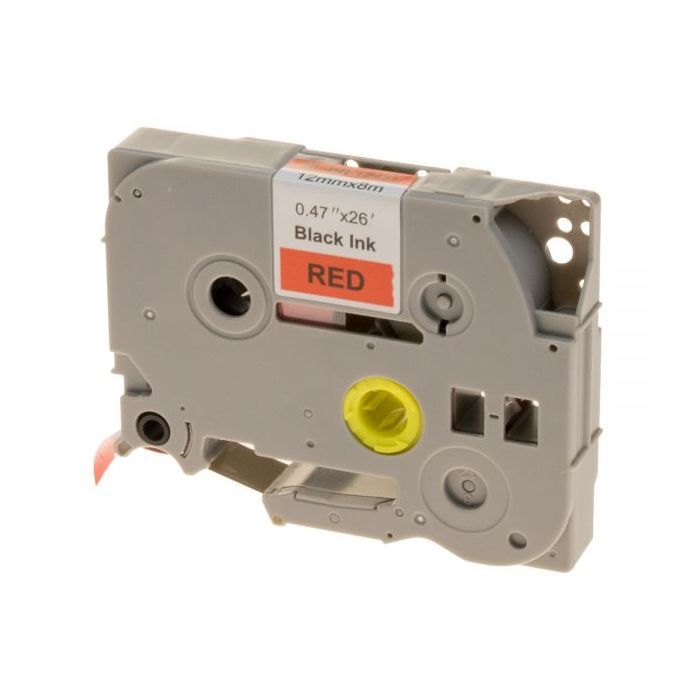 Лента для принтера этикеток UKRMARK RL-B-S-T431P-BK/RE, аналог TZES431. Сверхклейкая. 12 мм х 8 (900234)