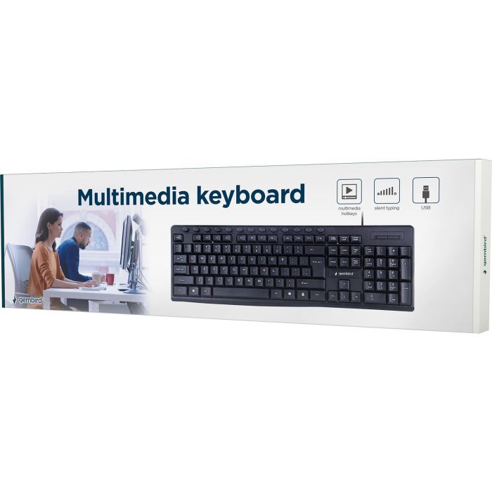 Клавіатура Gembird KB-UM-107-UA USB Black (KB-UM-107-UA) зображення 4