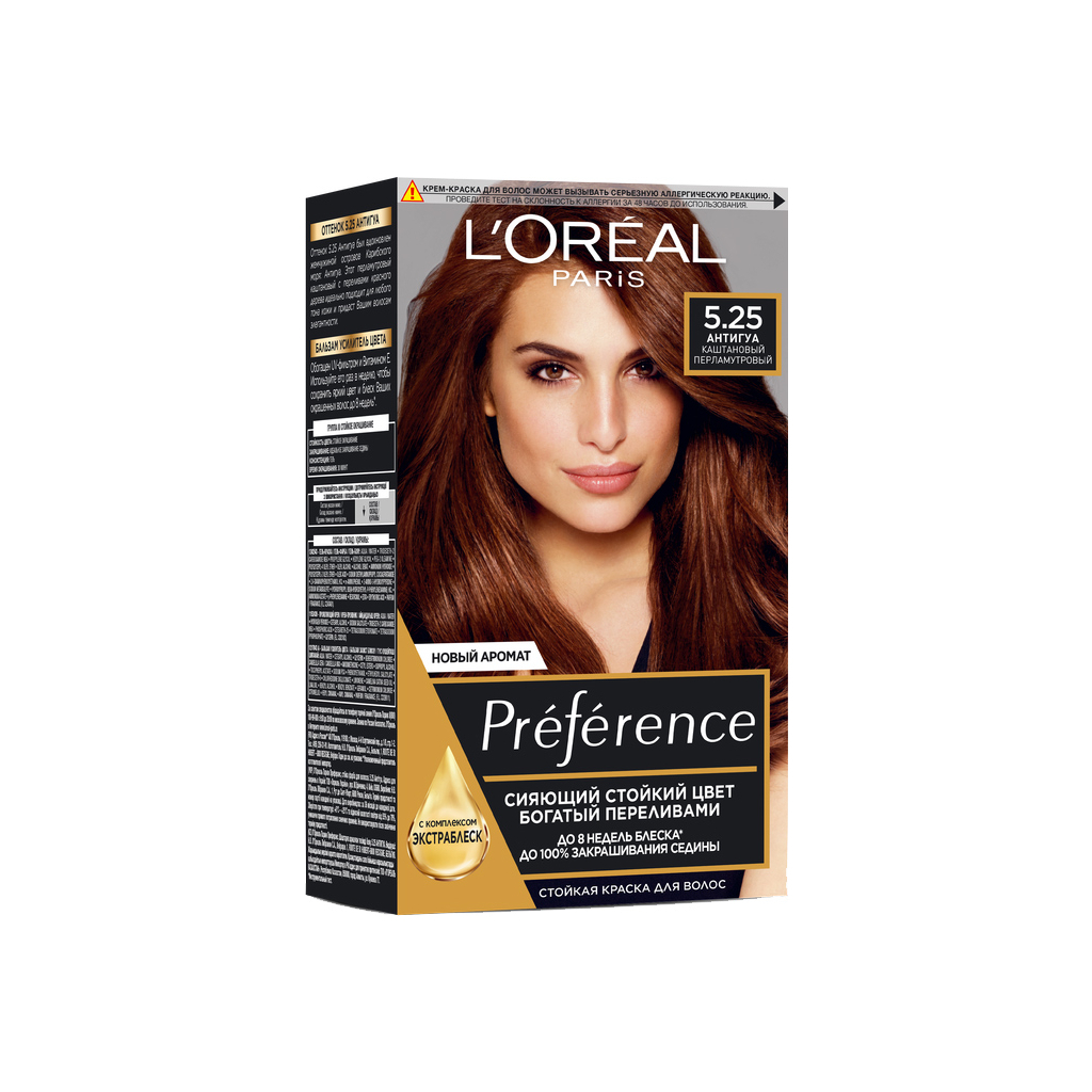 Краска для волос L'Oreal Paris Preference 5.25 - Каштановый перламутровый (3600520248929)