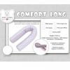 Подушка Верес для кормления "Comfort Long Velour grey-tiffany" 170*52 (302.01.3) изображение 6