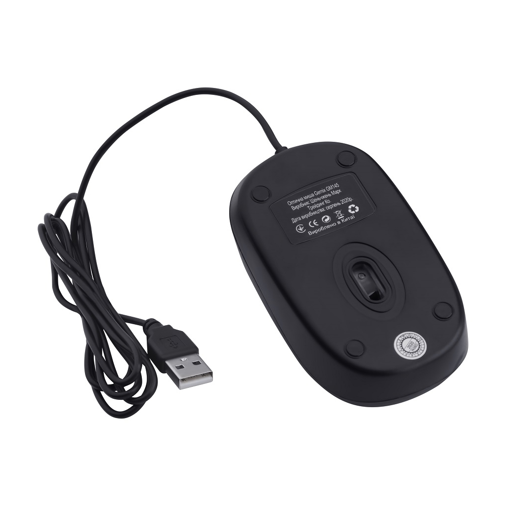 Мышка Gemix GM145 USB Black (GM145Bk) изображение 5