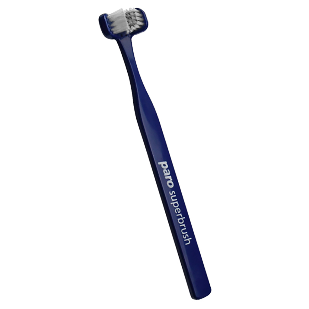 Зубна щітка Paro Swiss Superbrush тристороння синя (7610458007242-dark-blue)