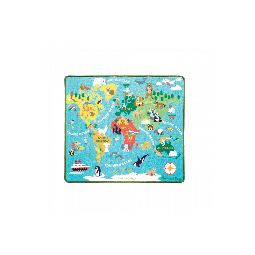 Детский коврик Melissa&Doug Карта мира (MD15194) изображение 6