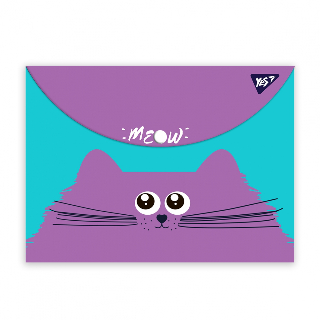 Папка - конверт Yes на кнопке А4 Kittycon (491999)